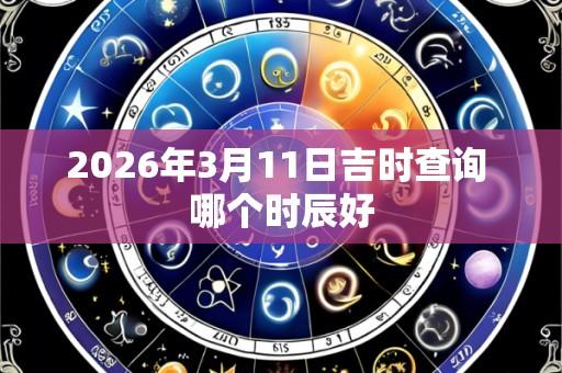 2026年3月11日吉时查询 哪个时辰好