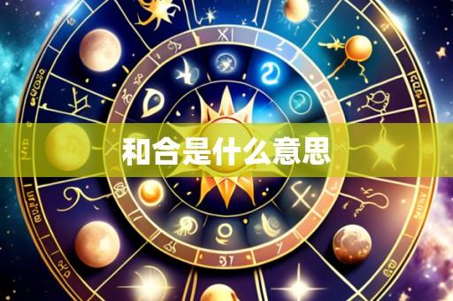 和合是什么意思