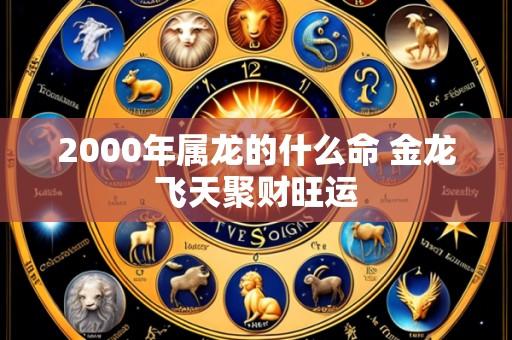 2000年属龙的什么命 金龙飞天聚财旺运