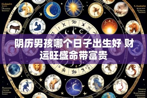 阴历男孩哪个日子出生好 财运旺盛命带富贵