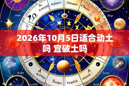 2026年10月5日适合动土吗 宜破土吗