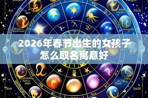 2026年春节出生的女孩子怎么取名寓意好