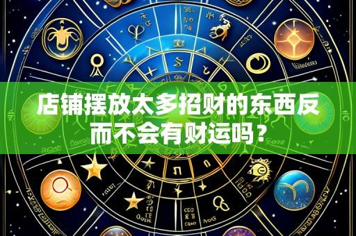 店铺摆放太多招财的东西反而不会有财运吗？