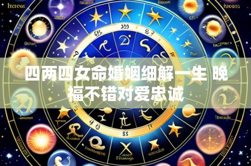 四两四女命婚姻细解一生 晚福不错对爱忠诚