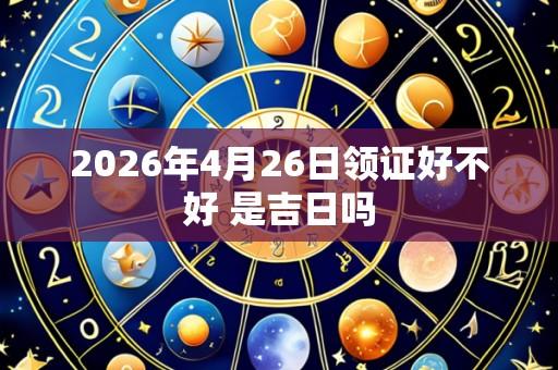 2026年4月26日领证好不好 是吉日吗