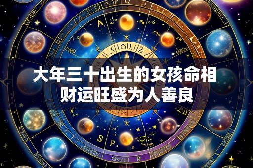 大年三十出生的女孩命相 财运旺盛为人善良