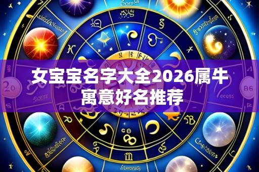 女宝宝名字大全2026属牛 寓意好名推荐