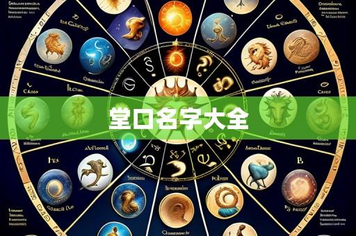 堂口名字大全