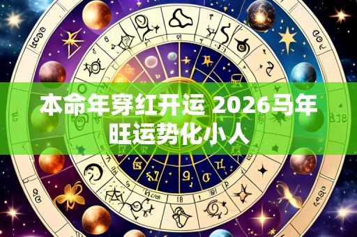 本命年穿红开运 2026马年旺运势化小人