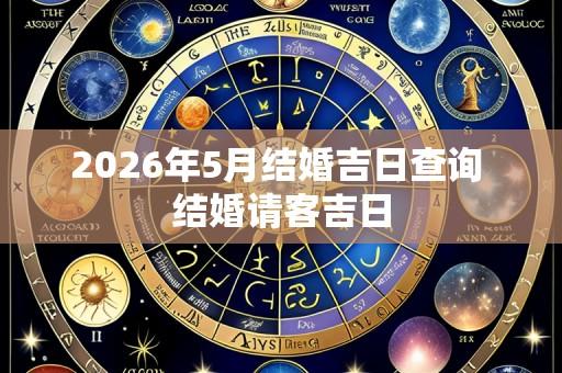 2026年5月结婚吉日查询 结婚请客吉日