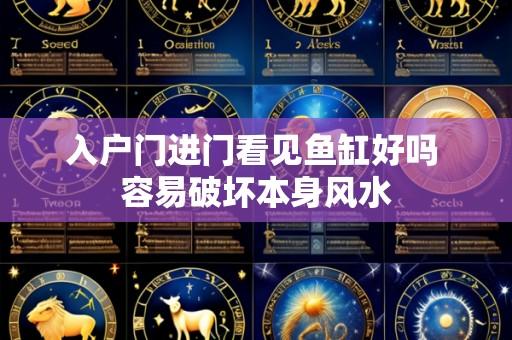 入户门进门看见鱼缸好吗 容易破坏本身风水