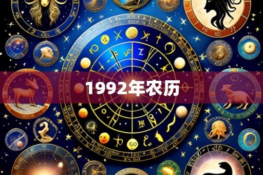 1992年农历