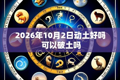2026年10月2日动土好吗 可以破土吗