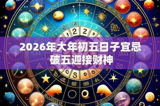 2026年大年初五日子宜忌 破五迎接财神