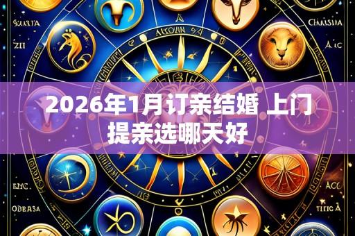 2026年1月订亲结婚 上门提亲选哪天好