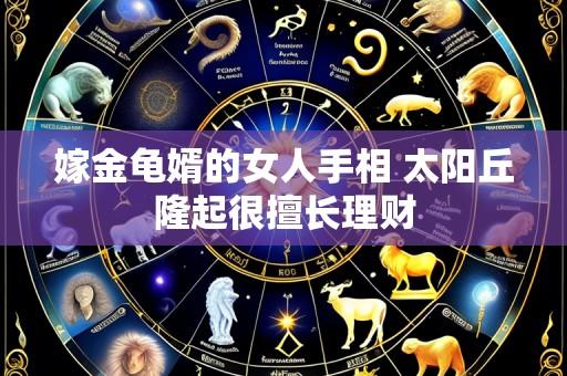 嫁金龟婿的女人手相 太阳丘隆起很擅长理财