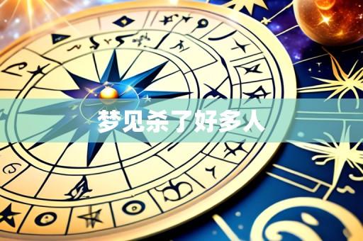梦见杀了好多人