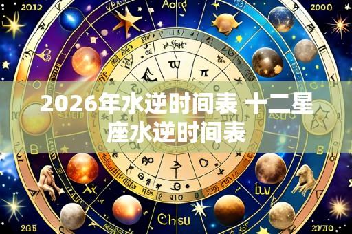 2026年水逆时间表 十二星座水逆时间表