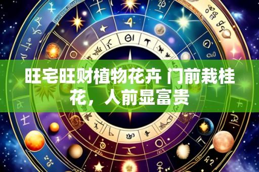 旺宅旺财植物花卉 门前栽桂花，人前显富贵