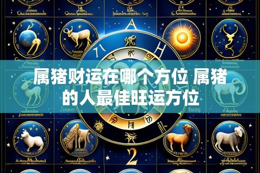 属猪财运在哪个方位 属猪的人最佳旺运方位