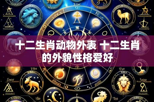 十二生肖动物外表 十二生肖的外貌性格爱好