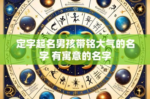 定字起名男孩带铭大气的名字 有寓意的名字