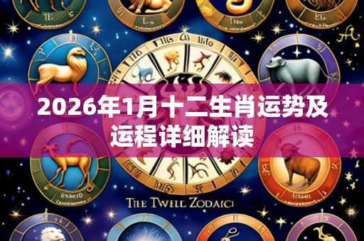 2026年1月十二生肖运势及运程详细解读