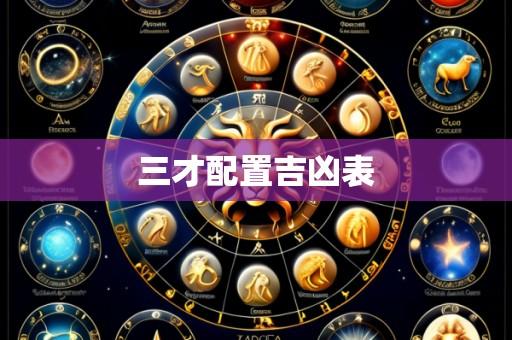 三才配置吉凶表