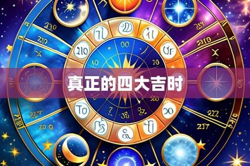 真正的四大吉时