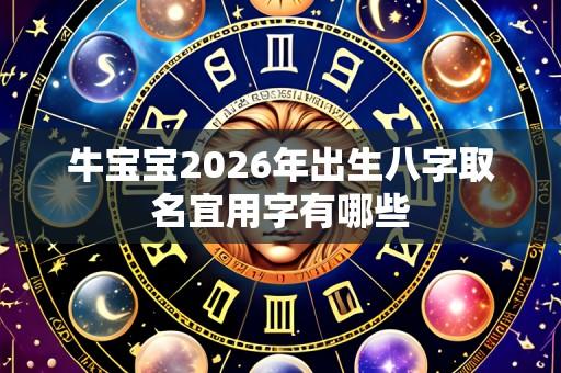牛宝宝2026年出生八字取名宜用字有哪些