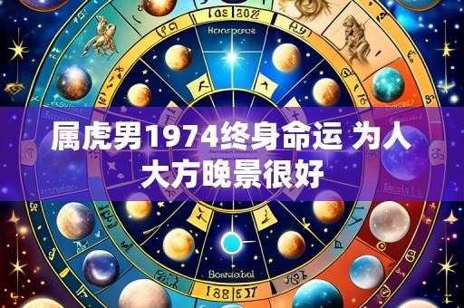 属虎男1974终身命运 为人大方晚景很好