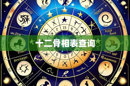 十二骨相表查询
