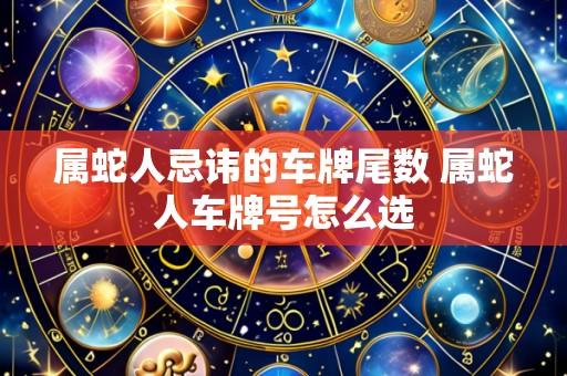 属蛇人忌讳的车牌尾数 属蛇人车牌号怎么选