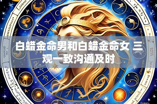 白蜡金命男和白蜡金命女 三观一致沟通及时
