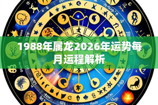 1988年属龙2026年运势每月运程解析
