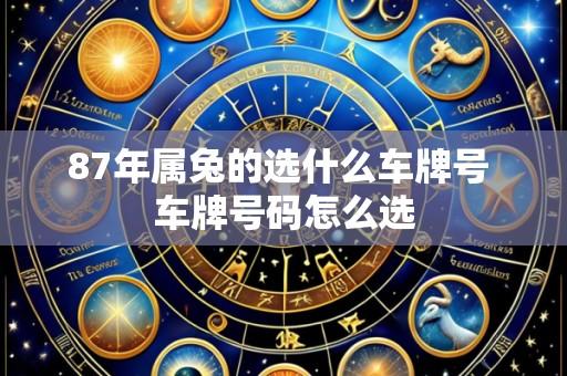 87年属兔的选什么车牌号 车牌号码怎么选