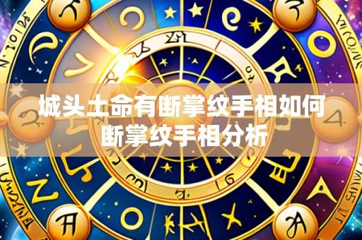 城头土命有断掌纹手相如何 断掌纹手相分析