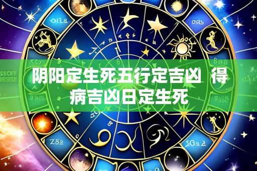 阴阳定生死五行定吉凶  得病吉凶日定生死