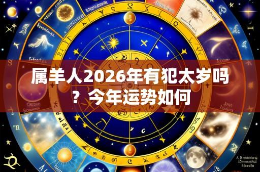 属羊人2026年有犯太岁吗?今年运势如何