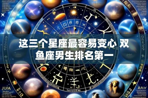 这三个星座最容易变心 双鱼座男生排名第一