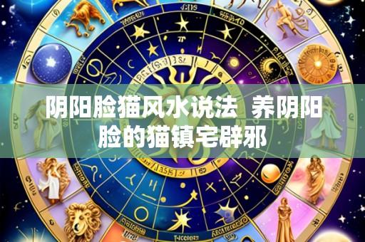 阴阳脸猫风水说法 养阴阳脸的猫镇宅辟邪