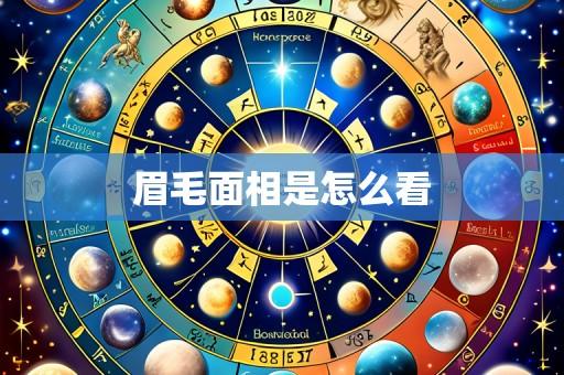 眉毛面相是怎么看