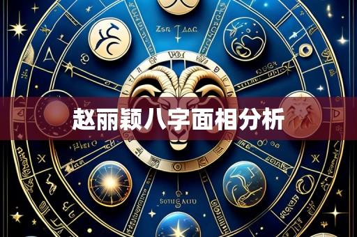 赵丽颖八字面相分析