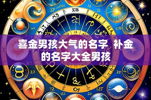 喜金男孩大气的名字  补金的名字大全男孩