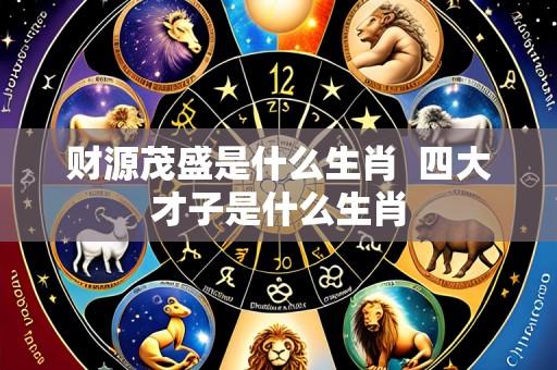 财源茂盛是什么生肖  四大才子是什么生肖
