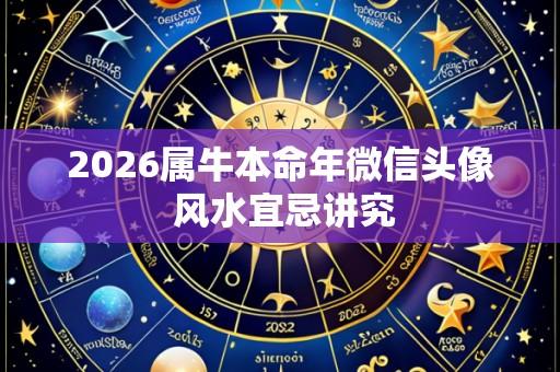 2026属牛本命年微信头像 风水宜忌讲究