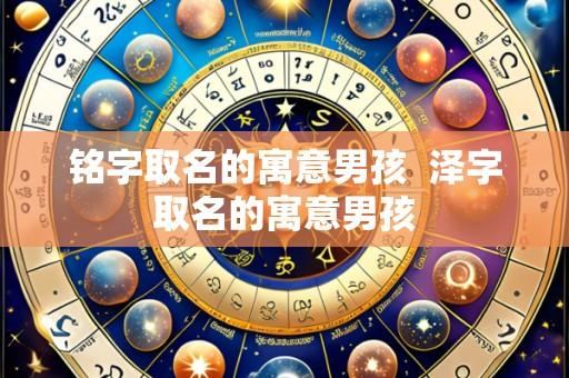 铭字取名的寓意男孩 泽字取名的寓意男孩