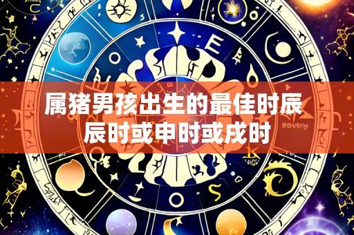属猪男孩出生的最佳时辰 辰时或申时或戌时
