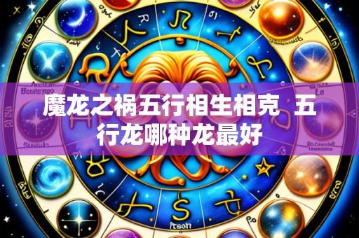 魔龙之祸五行相生相克 五行龙哪种龙最好