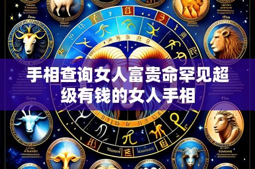 手相查询女人富贵命罕见超级有钱的女人手相